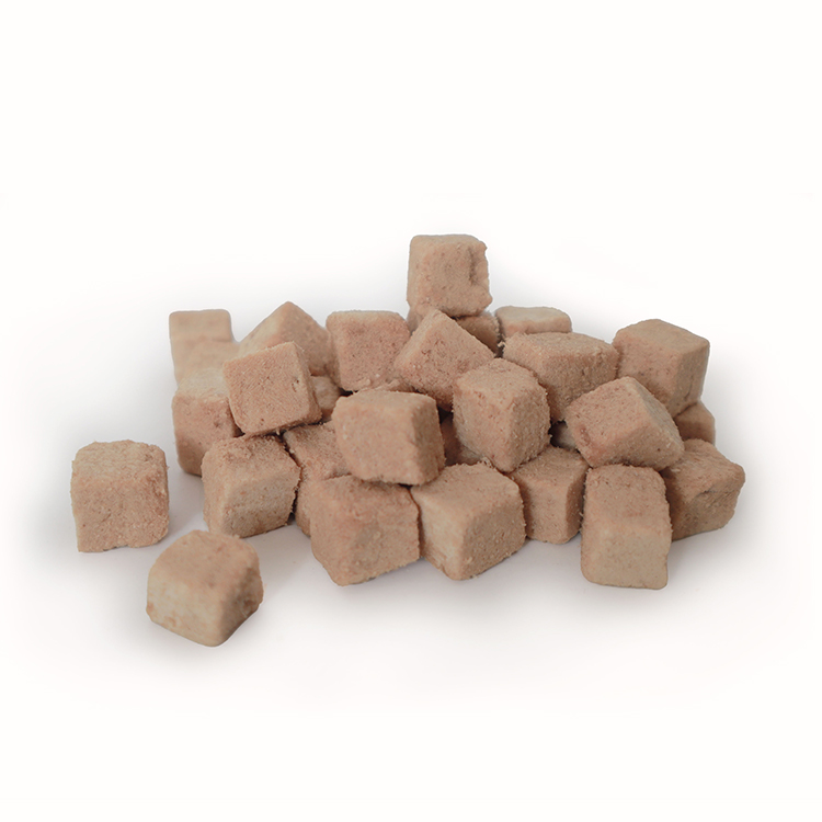 Freeze-dried chicken raw bone granules