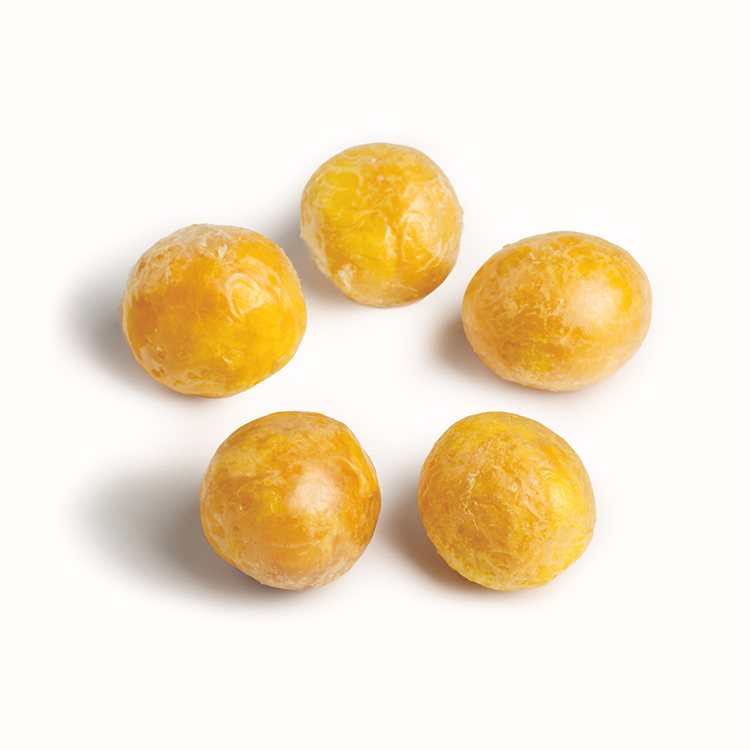 Freeze-dried skinned egg yolk